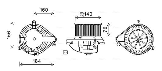 AVA QUALITY COOLING Vnútorný ventilátor RT8572 1