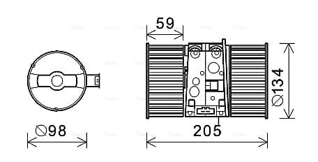 AVA QUALITY COOLING Vnútorný ventilátor RT8586 1