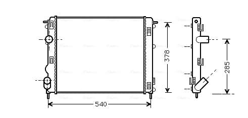 AVA QUALITY COOLING Chladič motora RTA2269 1