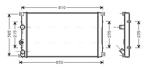 AVA QUALITY COOLING Chladič motora RTA2276 1