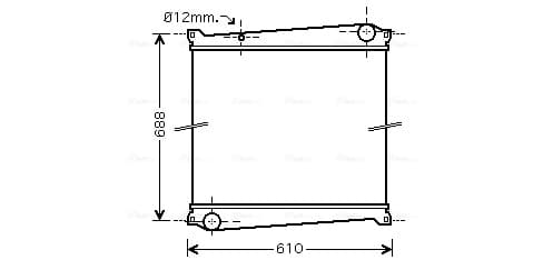 AVA QUALITY COOLING Chladič motora RTA2379 1