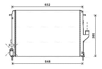 AVA QUALITY COOLING Chladič motora RTA2478 1