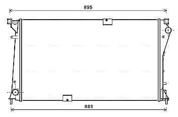 AVA QUALITY COOLING Chladič motora RTA2490 1
