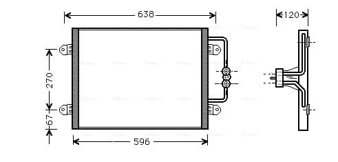 AVA QUALITY COOLING Kondenzátor klimatizácie RTA5256 1