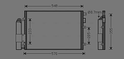AVA QUALITY COOLING Kondenzátor klimatizácie RTA5275D 1