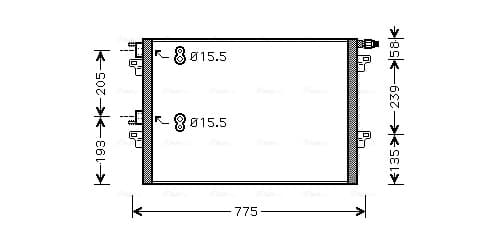 AVA QUALITY COOLING Kondenzátor klimatizácie RTA5382 1