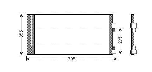 AVA QUALITY COOLING Kondenzátor klimatizácie RTA5430D 1