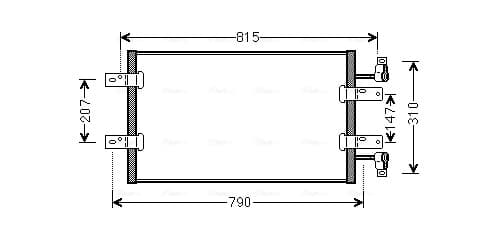 AVA QUALITY COOLING Kondenzátor klimatizácie RTA5451 1