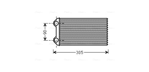 AVA QUALITY COOLING Výmenník tepla vnútorného kúrenia RTA6439 1