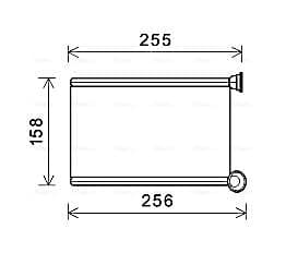 AVA QUALITY COOLING Výmenník tepla vnútorného kúrenia RTA6551 1