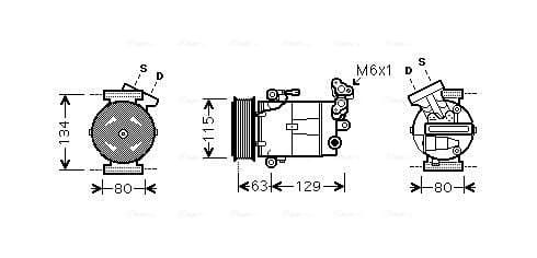 AVA QUALITY COOLING Kompresor klimatizácie RTAK384 1