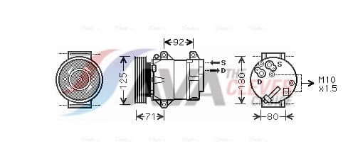 AVA QUALITY COOLING Kompresor klimatizácie RTAK441 1