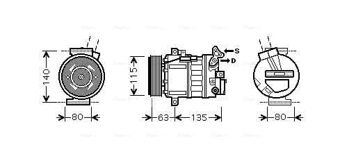 AVA QUALITY COOLING Kompresor klimatizácie RTAK486 1