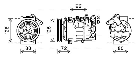 AVA QUALITY COOLING Kompresor klimatizácie RTAK489 1