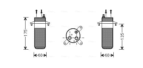AVA QUALITY COOLING Vysúžač klimatizácie RTD446 1