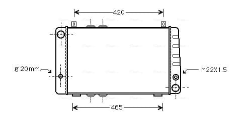 AVA QUALITY COOLING Chladič motora SA2002 1