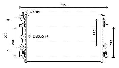 AVA QUALITY COOLING Chladič motora SA2021 1