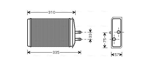 AVA QUALITY COOLING Výmenník tepla vnútorného kúrenia SA6016 1