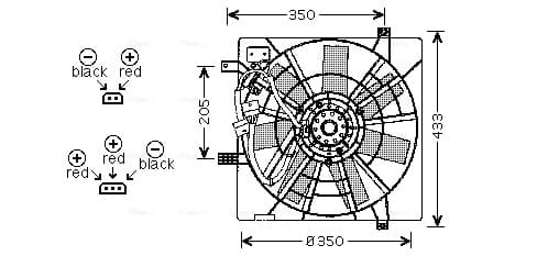 AVA QUALITY COOLING Ventilátor chladenia motora SB7501 1