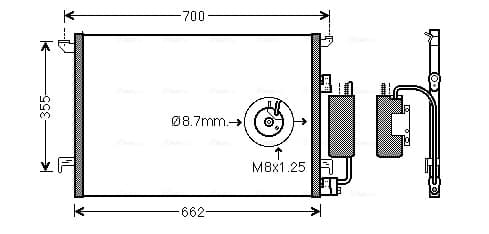 AVA QUALITY COOLING Kondenzátor klimatizácie SBA5058D 1
