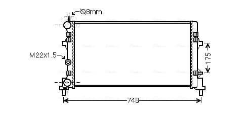 AVA QUALITY COOLING Chladič motora STA2037 1