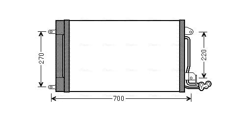 AVA QUALITY COOLING Kondenzátor klimatizácie STA5038D 1