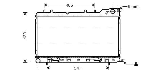 AVA QUALITY COOLING Chladič motora SU2048 1