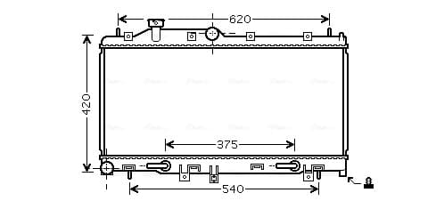 AVA QUALITY COOLING Chladič motora SU2066 1