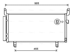 AVA QUALITY COOLING Kondenzátor klimatizácie SU5104D 1