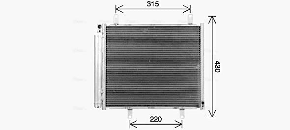 AVA QUALITY COOLING Kondenzátor klimatizácie SZ5165D 1