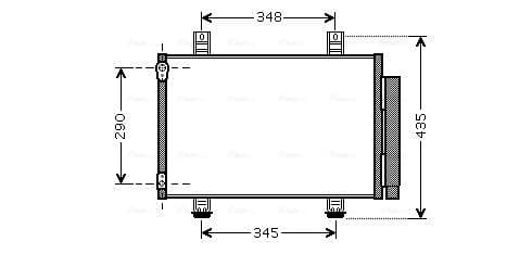 AVA QUALITY COOLING Kondenzátor klimatizácie SZA5087D 1
