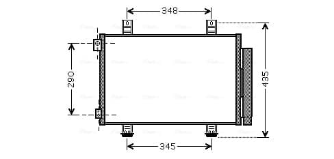 AVA QUALITY COOLING Kondenzátor klimatizácie SZA5116D 1