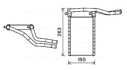 AVA QUALITY COOLING Výmenník tepla vnútorného kúrenia SZA6146 1