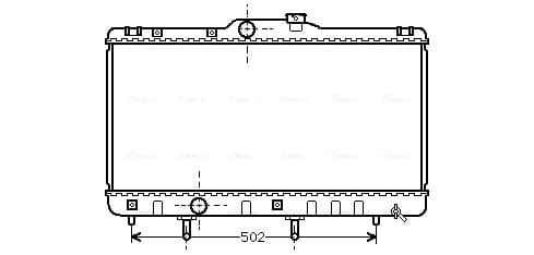 AVA QUALITY COOLING Chladič motora TO2148 1