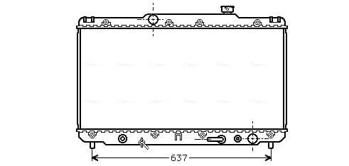 AVA QUALITY COOLING Chladič motora TO2186 1