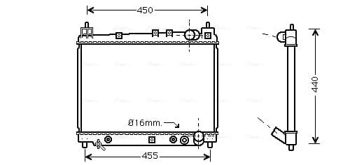 AVA QUALITY COOLING Chladič motora TO2259 1