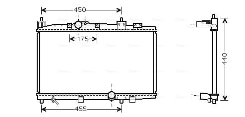 AVA QUALITY COOLING Chladič motora TO2318 1