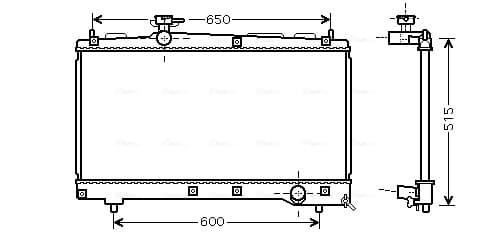 AVA QUALITY COOLING Chladič motora TO2331 1