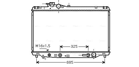 AVA QUALITY COOLING Chladič motora TO2346 1