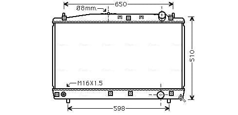 AVA QUALITY COOLING Chladič motora TO2366 1