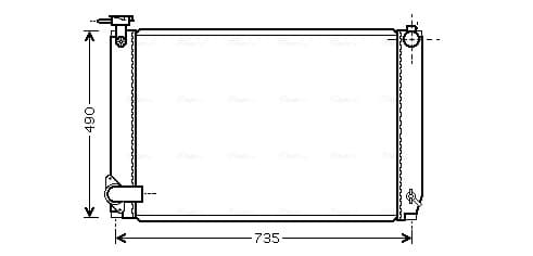 AVA QUALITY COOLING Chladič motora TO2462 1