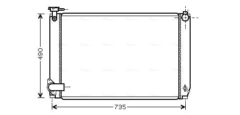 AVA QUALITY COOLING Chladič motora TO2463 1
