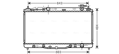 AVA QUALITY COOLING Chladič motora TO2464 1