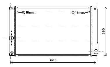 AVA QUALITY COOLING Chladič motora TO2608 1