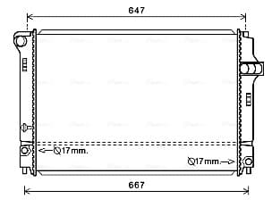 AVA QUALITY COOLING Chladič motora TO2700 1