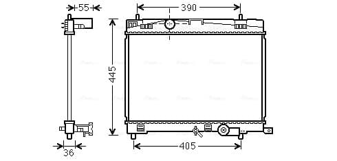 AVA QUALITY COOLING Chladič motora TO2716 1