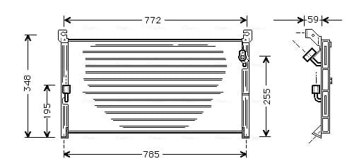 AVA QUALITY COOLING Kondenzátor klimatizácie TO5130 1