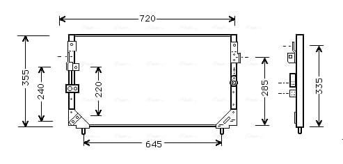 AVA QUALITY COOLING Kondenzátor klimatizácie TO5225 1