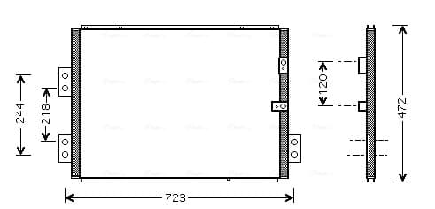 AVA QUALITY COOLING Kondenzátor klimatizácie TO5277 1