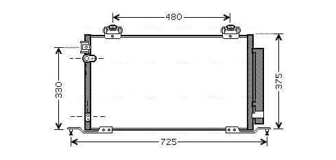 AVA QUALITY COOLING Kondenzátor klimatizácie TO5393D 1